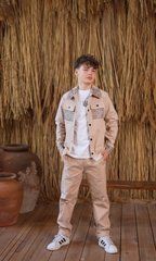Костюм "Classic Cut" з українським орнаментом|Бежевий|110 см