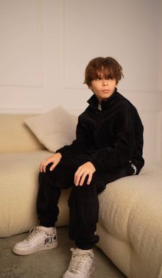 Спортивний флісовий костюм "Street Fleece" |Чорний|104-110 см